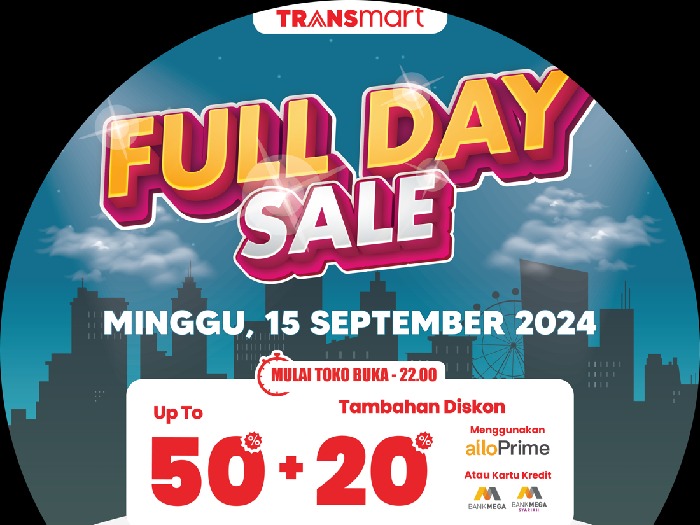 Belanja Hemat! Diskon 50% + 20% di Transmart Besok!